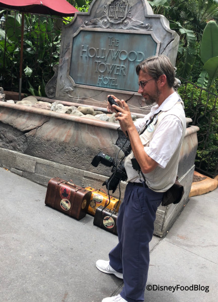 Photopass set up at Tower of Terror