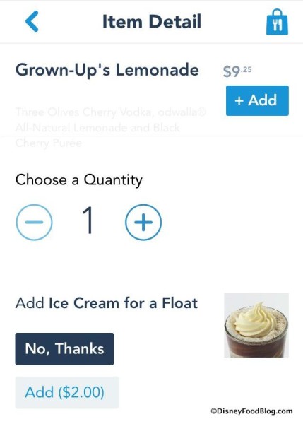Add Ice Cream for a Float on Mobile Order!