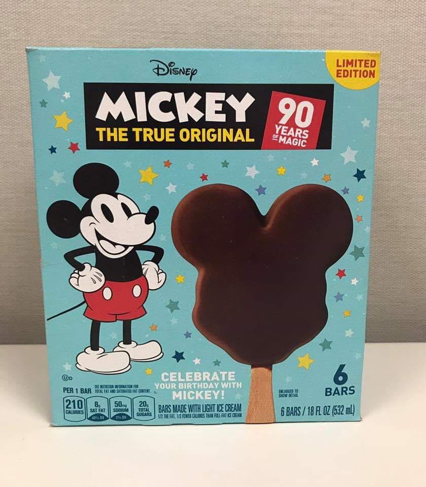 Mickey Ice Cream Bar Celebration Button