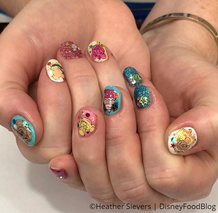 Disney inspired snack nails