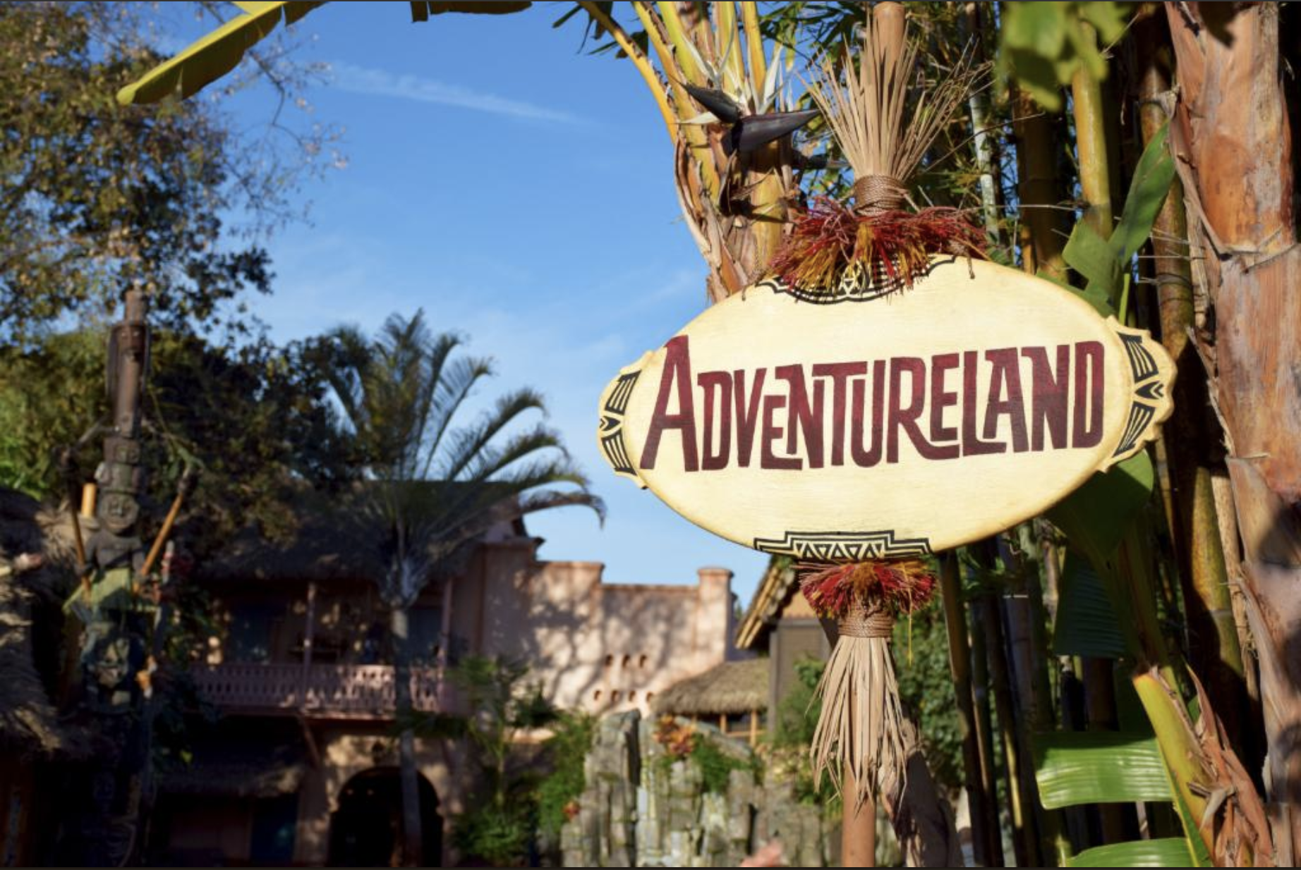 Historic Disneyland Sign Posted in Adventureland As ...