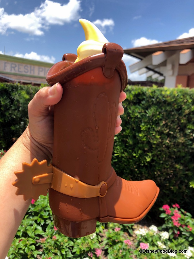 There's A DOLE WHIP In My Boot! Toy Story 4 Souvenir Boot Cup at  Marketplace Snacks in Disney Springs