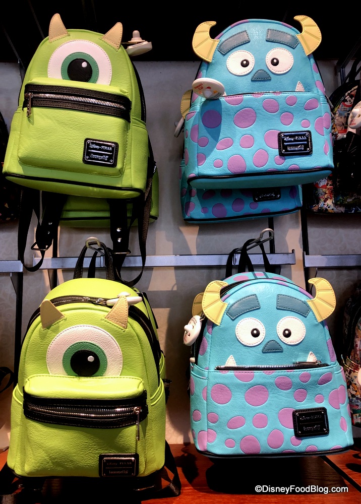 New Disney Sully & Mike Backpack Plush Monsters Inc. Bag