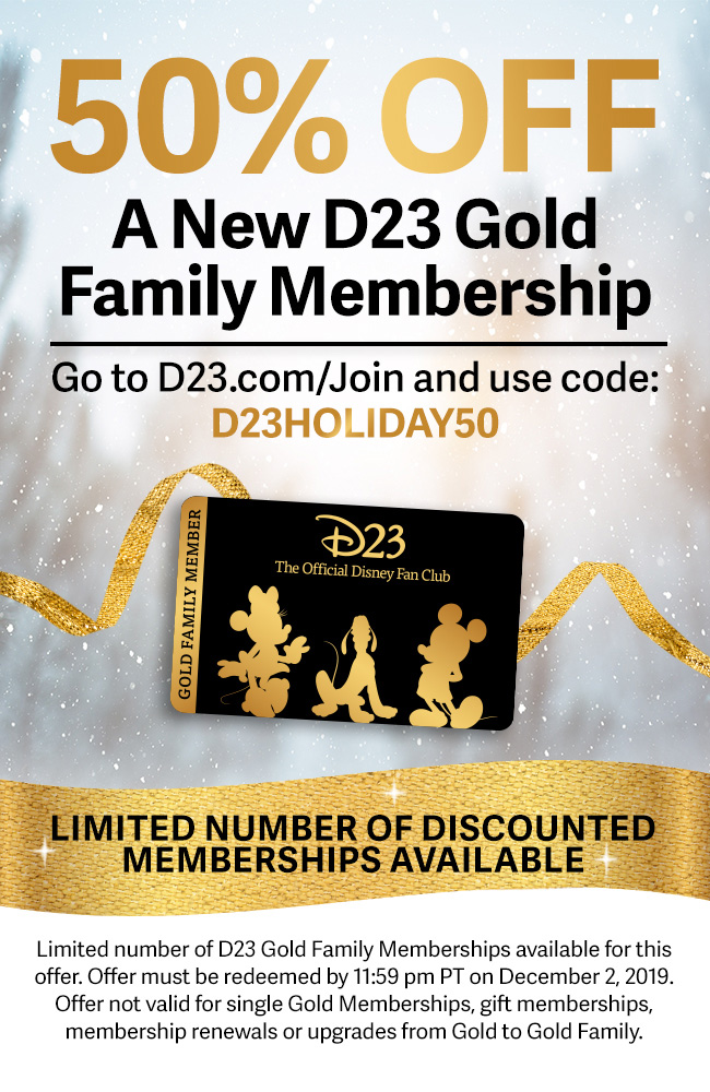 NEWS: You Can Become a D23 Gold Family Member for HALF the Price TODAY! |  the disney food blog
