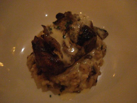 Filet with Mushroom Risotto