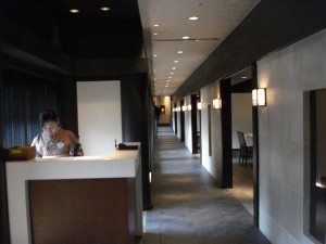 Long Hallway of Dining Rooms