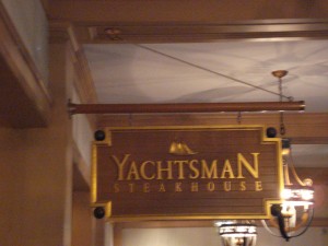 Yachtsman Steakhouse Sign