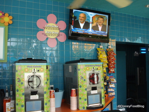 Frozen Drink Machines and Flat Screen TV