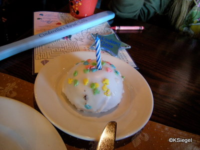 Cinderella's Royal Table, Magic Kingdom: Birthday Treat