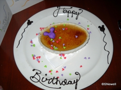 Le Cellier, Epcot's World Showcase: Birthday Treat