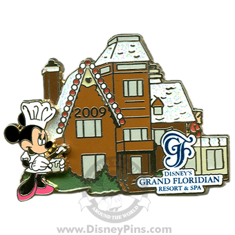 Grand Floridian Gingerbread House Pin 2009