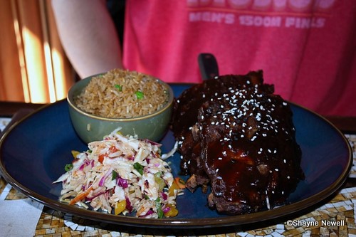 Ribs, Chicken Fried Rice, and Asian Slaw