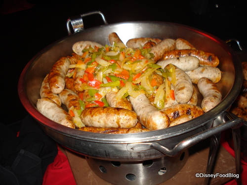 Bruisin Brats with Peppers and Onions