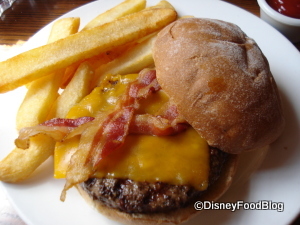 Burger with Cheddar and Bacon