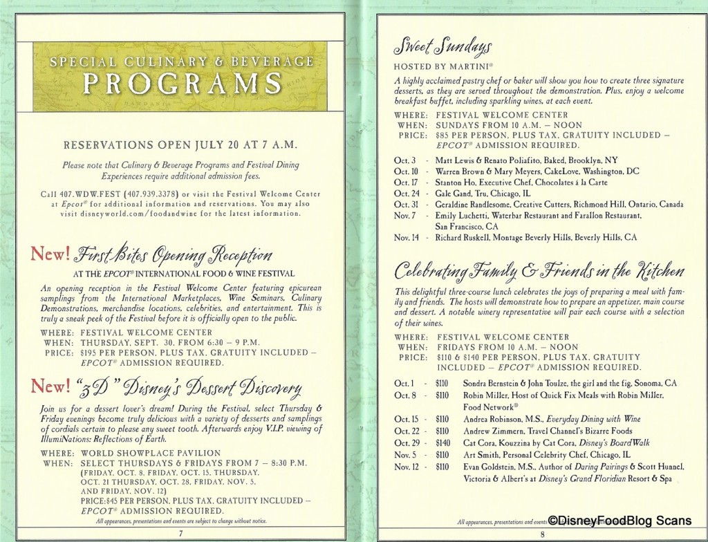 2010 Epcot Food and Wine Festival Guide | the disney food blog