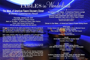Tables in Wonderland January Event | the disney food blog