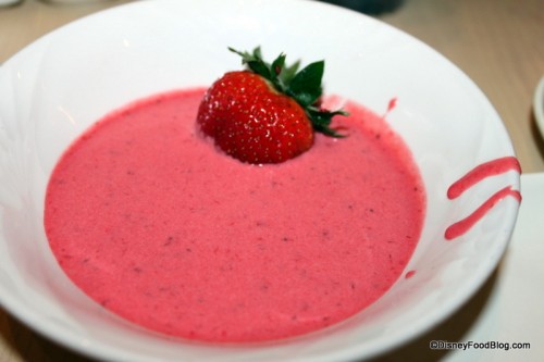 Strawberry Soup at 1900 Park Fare