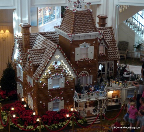 Looking Down on the Grand Floridian Gingerbread House