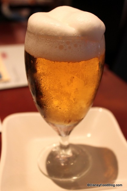 Frozen Kirin Beer in Epcot's Japan