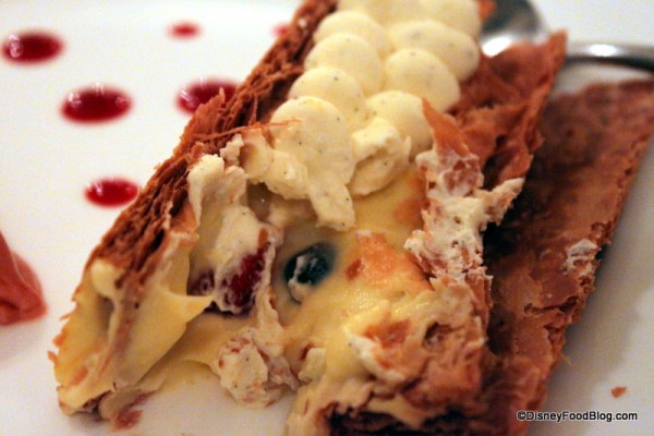 close up of berries in berry napoleon Monsieur Paul
