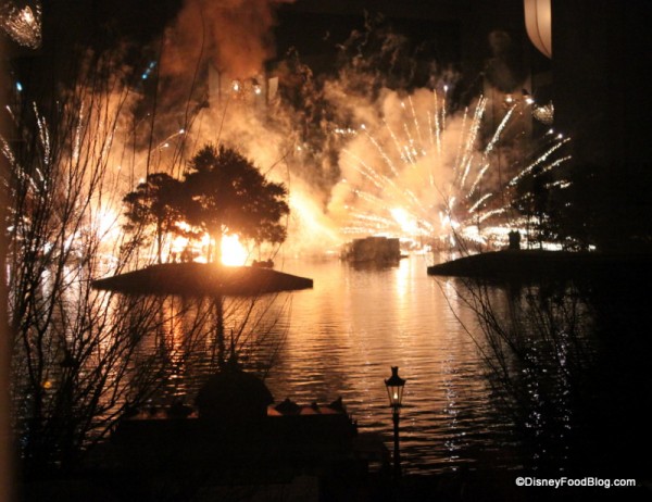 View of IllumiNations from Monsieur Paul