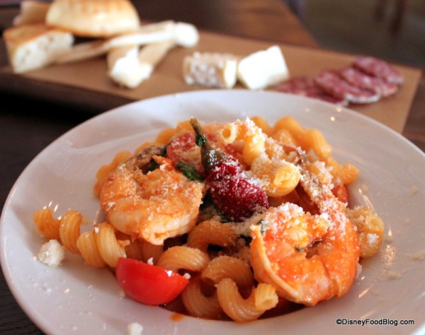 Shrimp Cavatappi deliciousness at Tutto Gusto