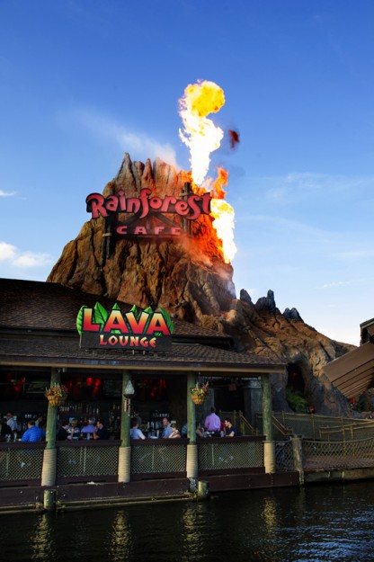 Lava Lounge Opened at Rainforest Cafe  in Orlando's Downtown Disney This Year
