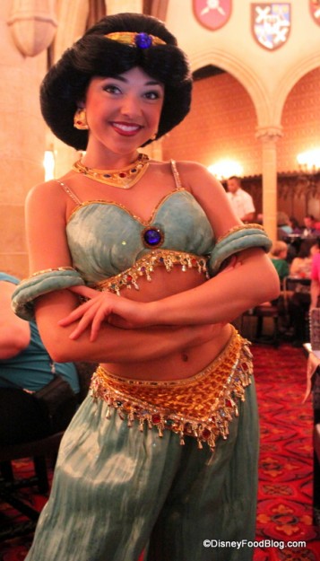 Jasmine Is One of the Princesses You May Meet at Cinderella's Royal Table
