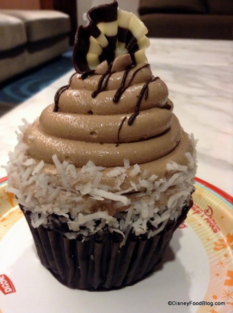 Chocolate Covered Coconut Cupcake!