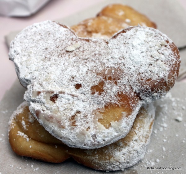 Regular Mickey Beignets at Disneyland's Mint Julep Bar