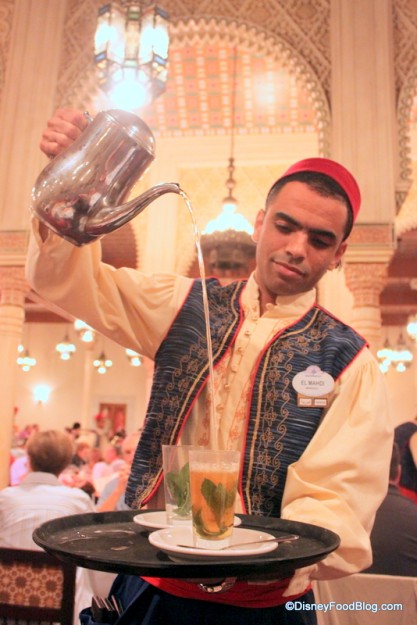 Pouring Mint Tea in Epcot's Morocco