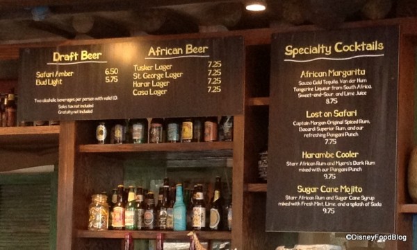 Beer and Specialty Cocktails Menu