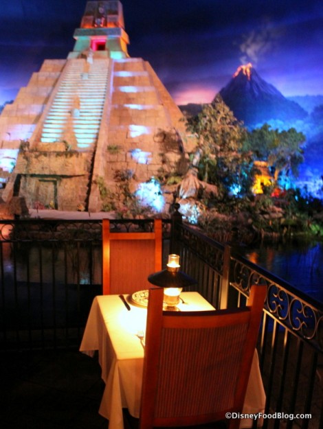 Aztec Pyramid, Volcano, and Intimate Seating