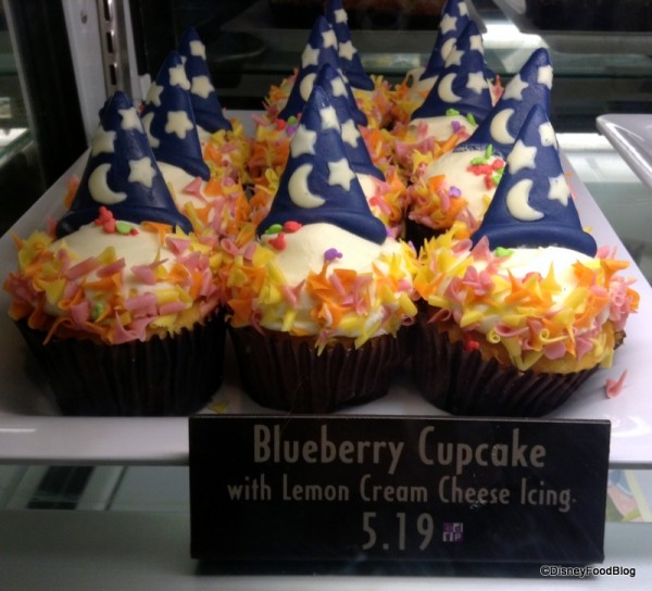 Blueberry Cupcakes in Case