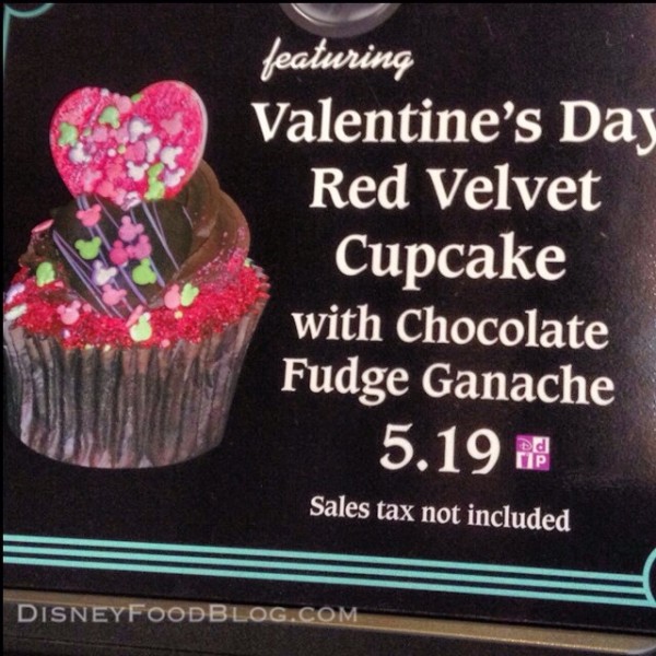 Valentine's Day cupcake in Disney's Hollywood Studios