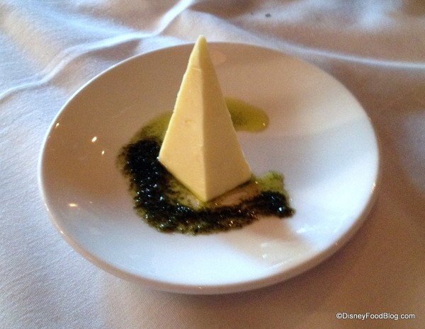 Butter with Basil Oil