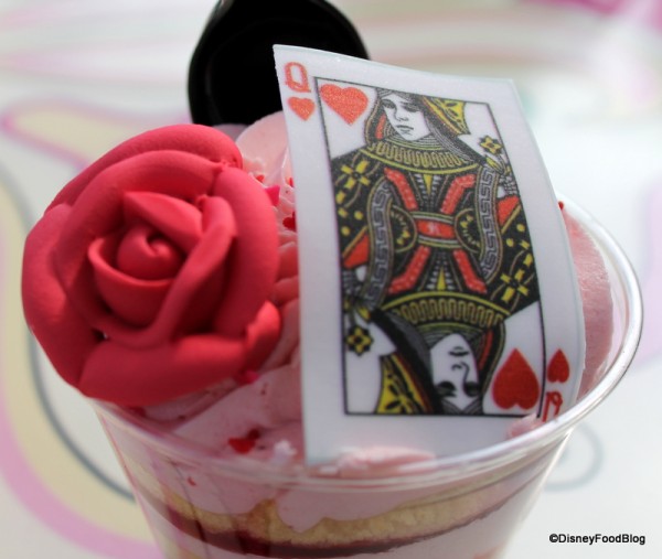 Toppings on the Queen of Hearts Strawberry Shortcake Cake Cup