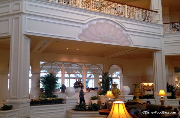 View of the Tea Room from the Lobby