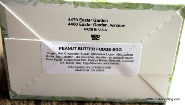 Easter Egg Ingredients