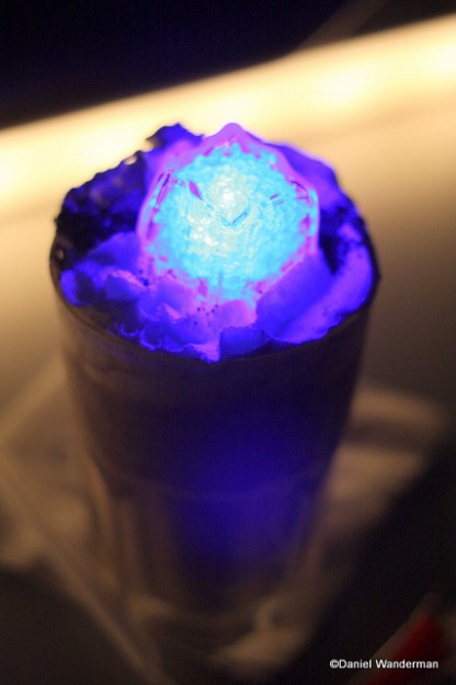 Eerie Glowing Fabulous Drink from Sci-Fi Dine-In
