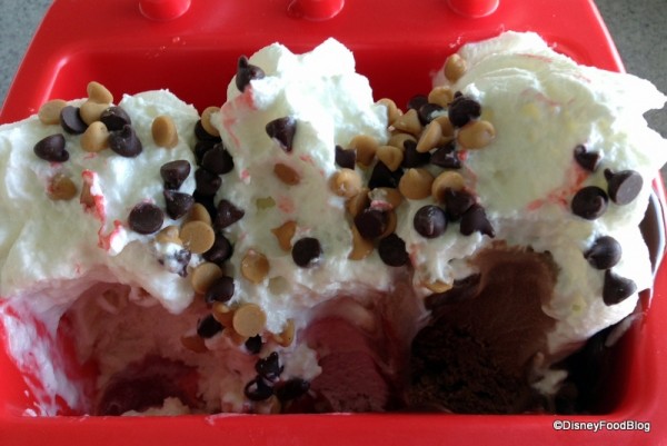 Ice cream cross section