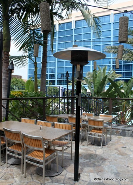 Disneyland Hotel and Outdoor Seating