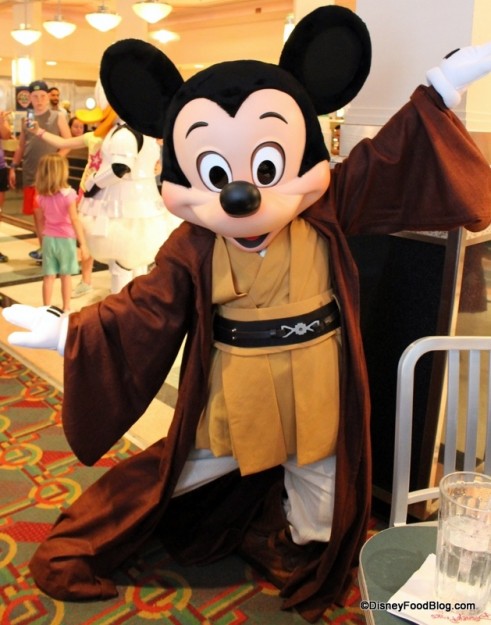 Jedi Mickey at Star Wars Jedi Mickey Character Dinner