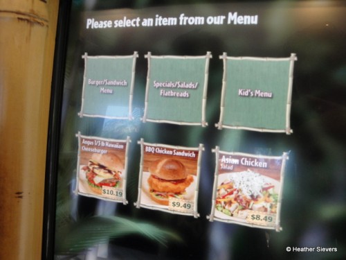 An Example of a Kiosk Ordering Screen