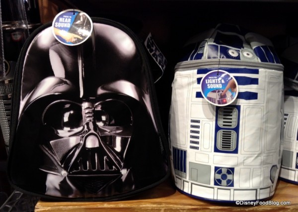 Darth Vader and R2-D2 lunch bags