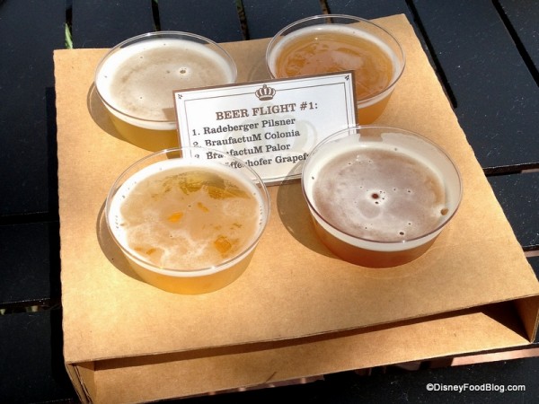 Beer Flight 1 at Brewer's Collection