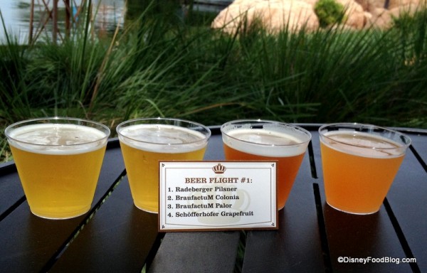 Beer Flight 1 Up Close