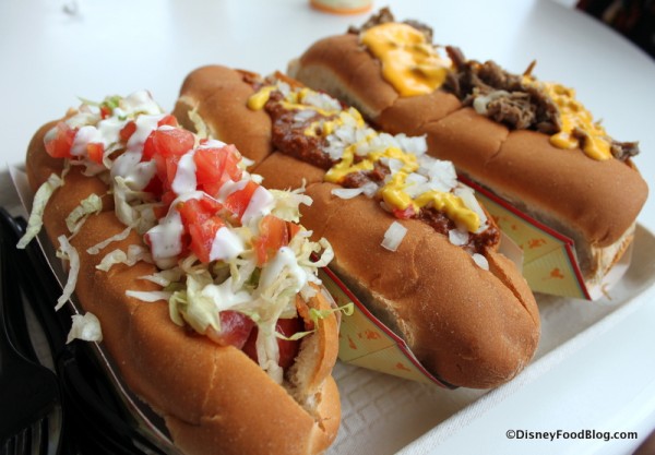 Specialty Hot Dogs from The Lunching Pad in Disney World's Magic Kingdom
