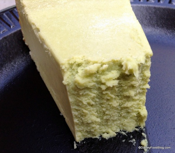 Texture of Green Tea Cheesecake