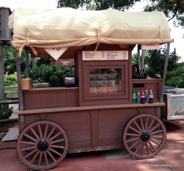 Frontierland Churro Cart -- home of the Coco Churro! 